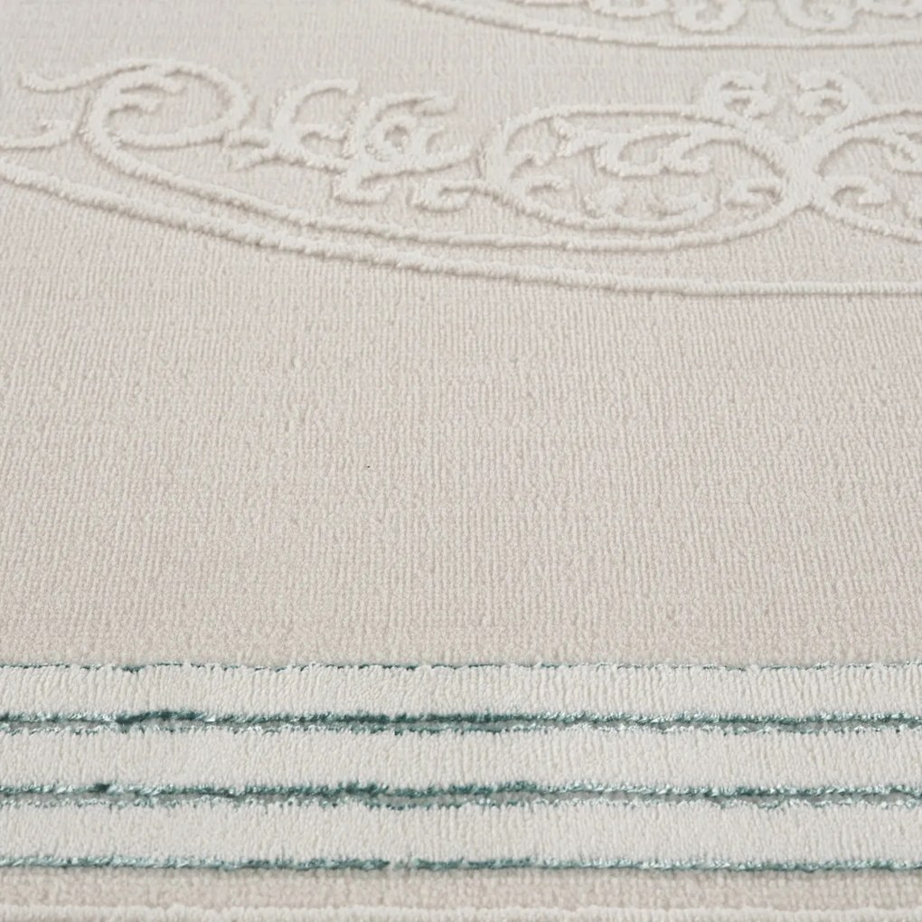 Covor Modern Living , Dormitor Dreptunghiular Asia F224A Verde (Alege dimensiunea: 250 x 350)