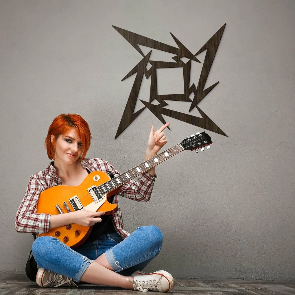 DUBLEZ | Simbol din lemn - Metallica Ninja Star