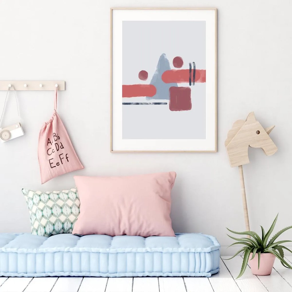 Poster - Abstracție pictată (A4)