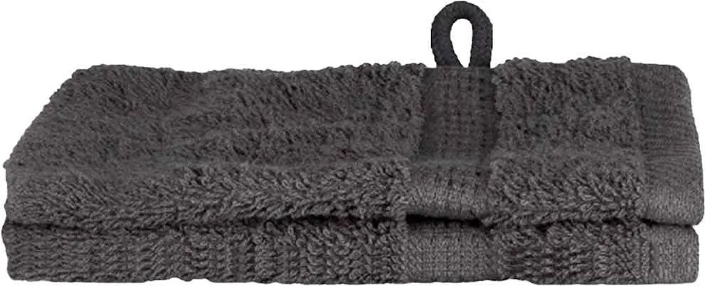 vidaXL Prosop pentru musafiri SOLUND 2 pcs Antracit 15 x 21 cm 550 gsm