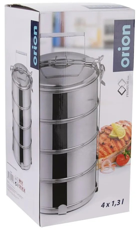 Orion Sufertaș 4x 1,3 l, oțel inoxidabil, 4 etaje