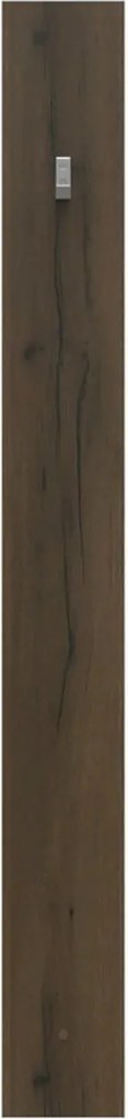 Cuier de perete NEPO PLUS, stejar, PAL laminat, 15x135 cm