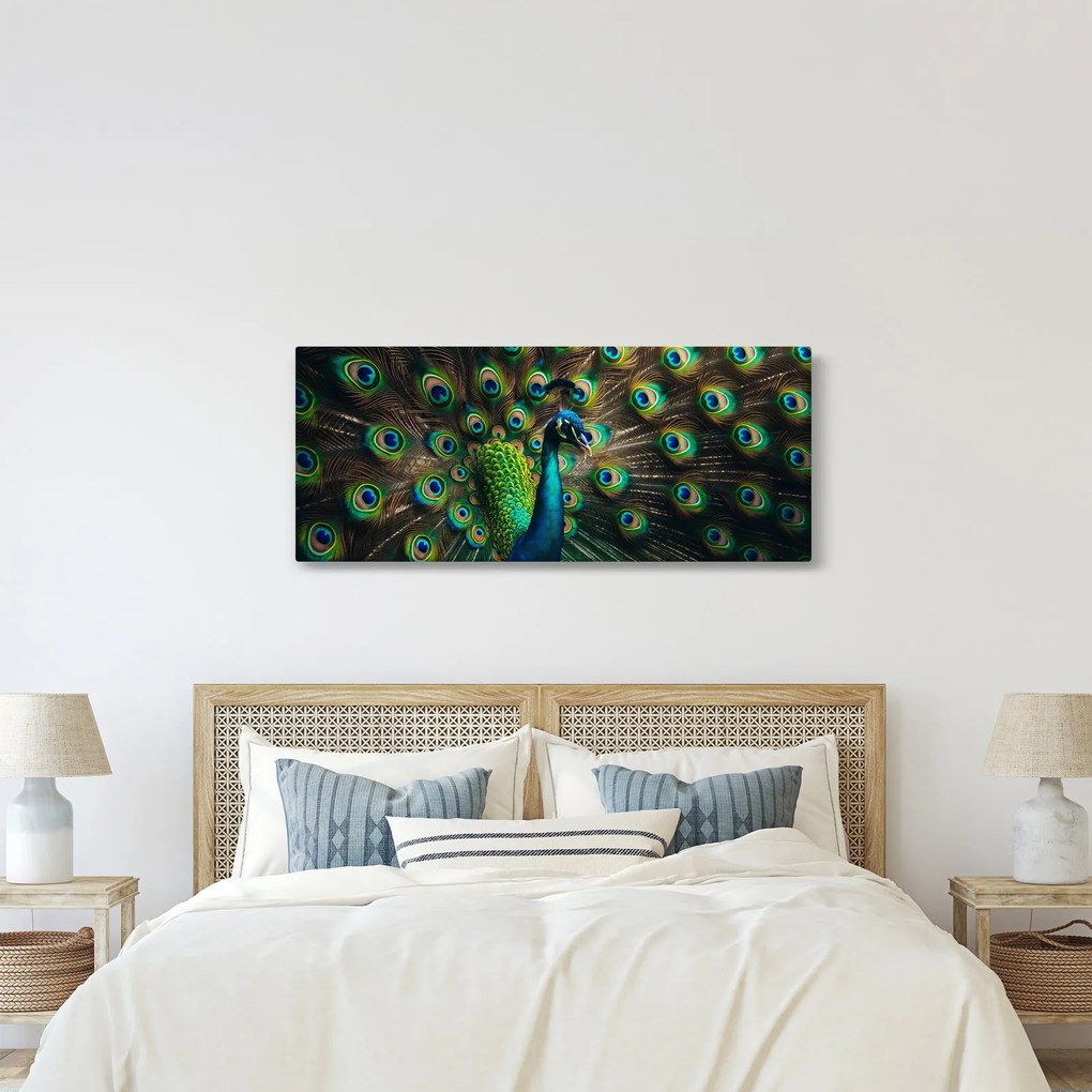 Tablou – Păun (120x50 cm)