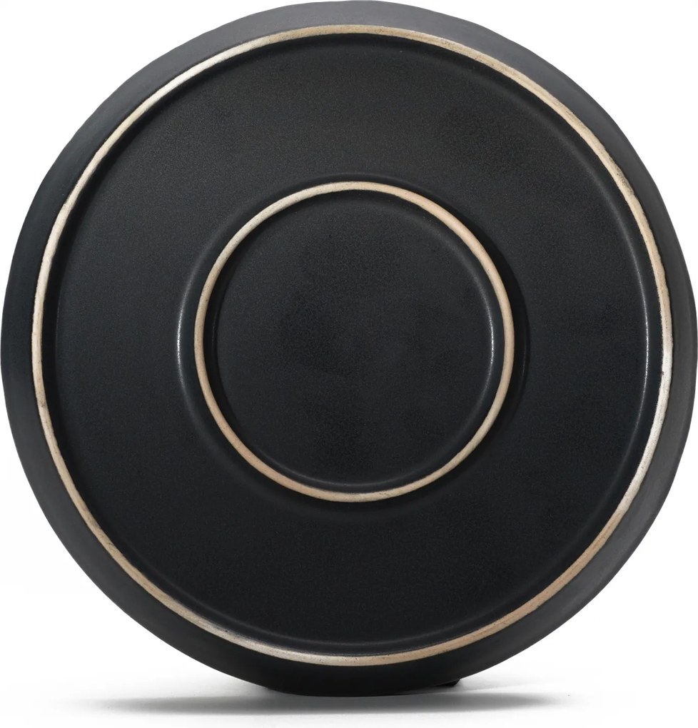 Farfurie Vulcano Duo 20cm Negru Lucios + Negru Mat