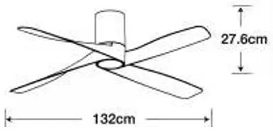 Ventilator LED dimabil Lucci air 213350 IVIERA 1xGX53/12W/230V alb + telecomandă