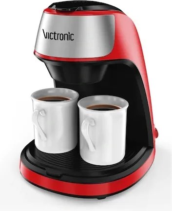 Filtru de cafea cu 2 cani din ceramica , VICTRONIC , Putere 450W , VC3616