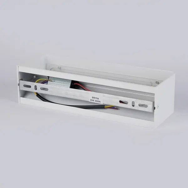 Brilagi - Aplică LED de exterior DONNANI, 12W, 230V, 30 cm, alb, IP44