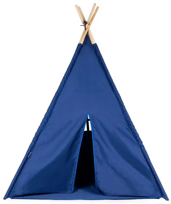 Cort Teepee, casă pentru copii albastră