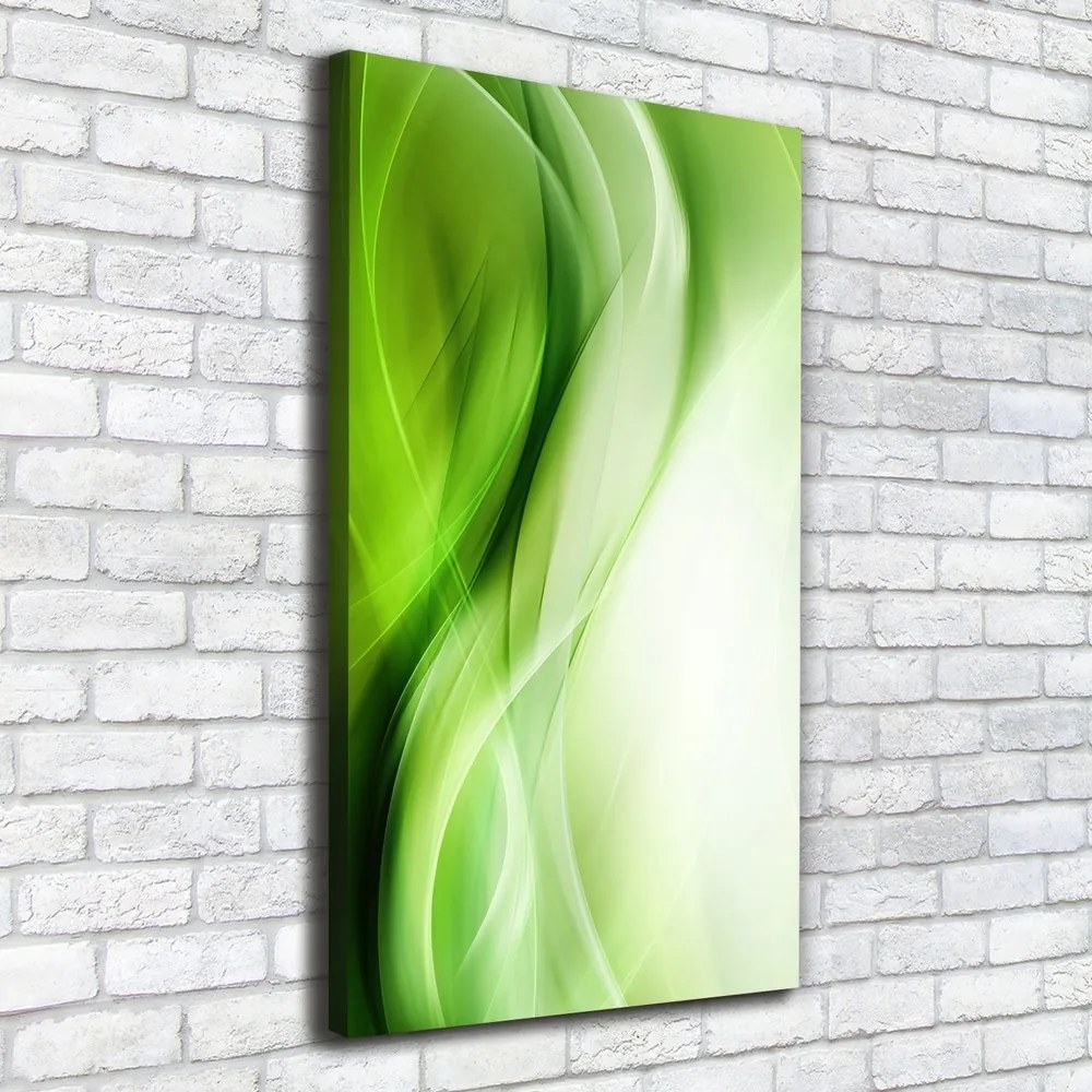 Tablou canvas Fundal valuri verzi