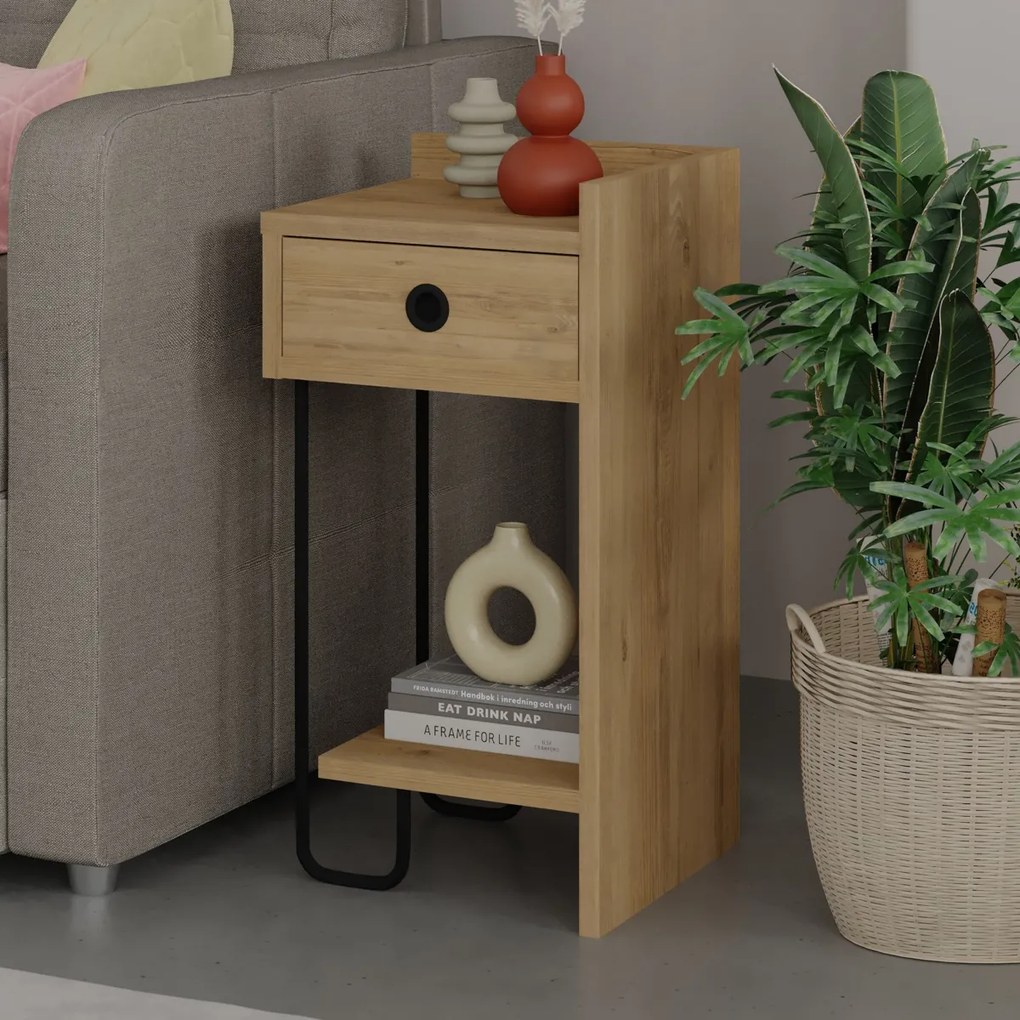 Măsuță de noptieră Sirius Right Oak