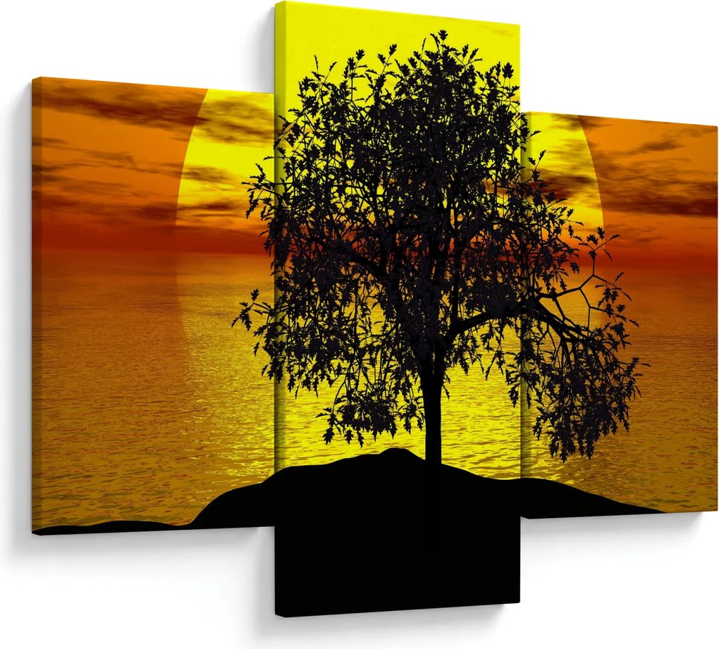 Tablou - Silueta copacilor (90x60 cm)