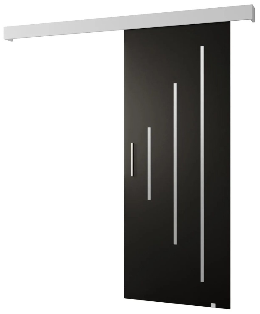 Uși culisante 70 cm Slavdro 3 (negru mat + alb mat). 1108776