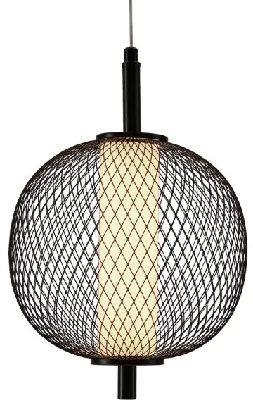 Lustră LED suspendată pe cablu PUMA, 10W, 230V, Ø20 cm, negru