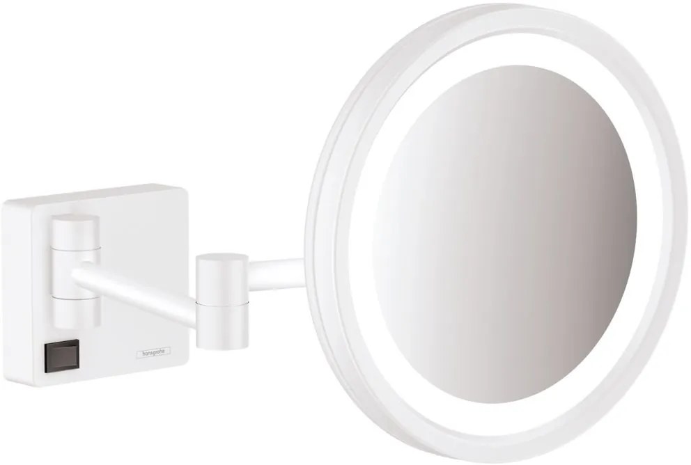 Hansgrohe AddStoris oglindă cosmetică 21.7x21.7 cm rotunde cu iluminare alb 41790700