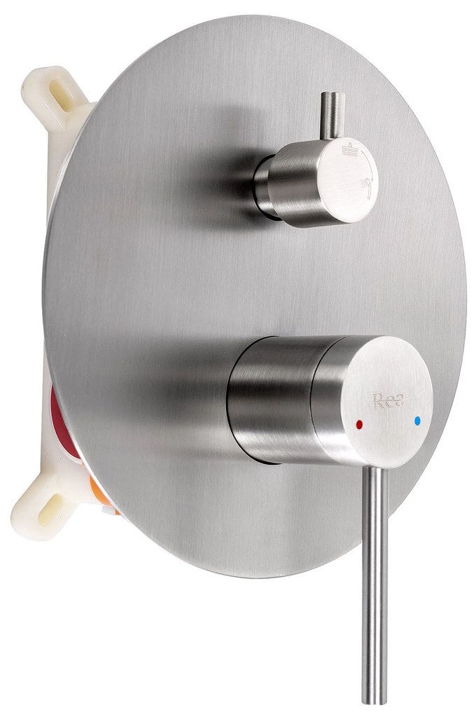 Set de dus incastrat Rea Foss Clif Nickel Brush + BOX