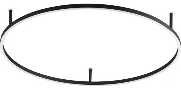 Ideal Lux - Plafonieră LED ORACLE SLIM, 53W, 230V, 4000K, Ø 90 cm, neagră