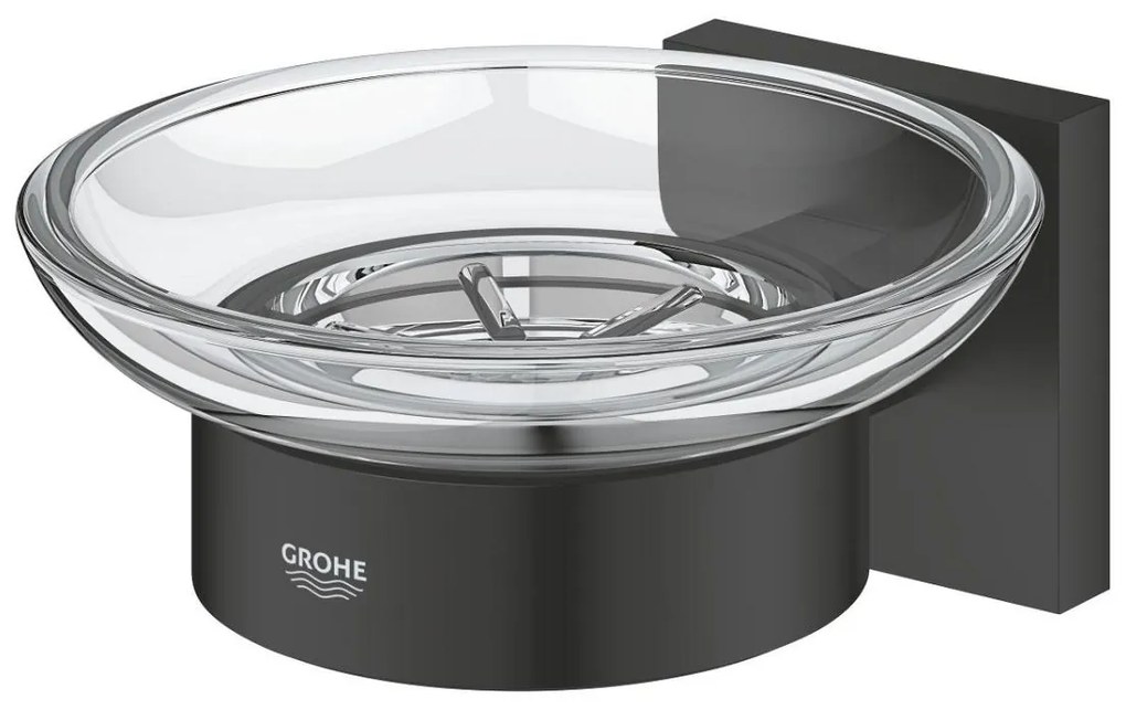 Grohe Start Cube sapuniera perete negru-transparent 410962430