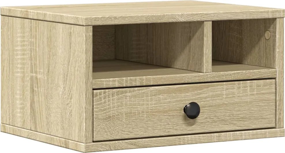 vidaXL Suport imprimantă, stejar sonoma, 40x32x22,5 cm, lemn prelucrat