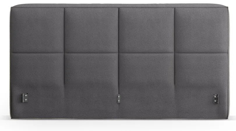Tăblie de pat gri închis tapițată 189x100 cm Darren – Micadoni