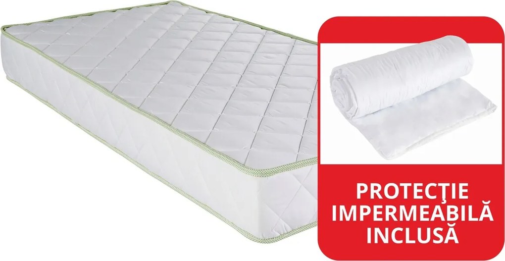 Saltea copii Green Future Premier, husa de calitate, 60x120 cm, H 10 cm