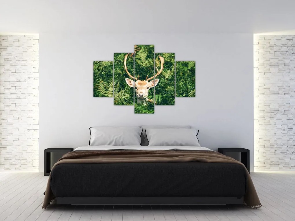 Tablou detaliu cu cap de căprioară (150x105 cm)