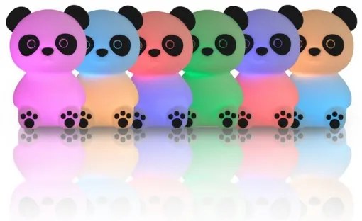 Lampă LED RGB tactilă dimabilă pentru copii MegaLight PADDY PANDA LED/5V