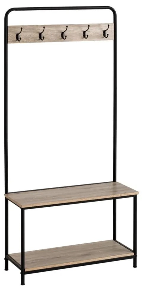 Set pentru hol negru/cu aspect de lemn de stejar – Casa Selección