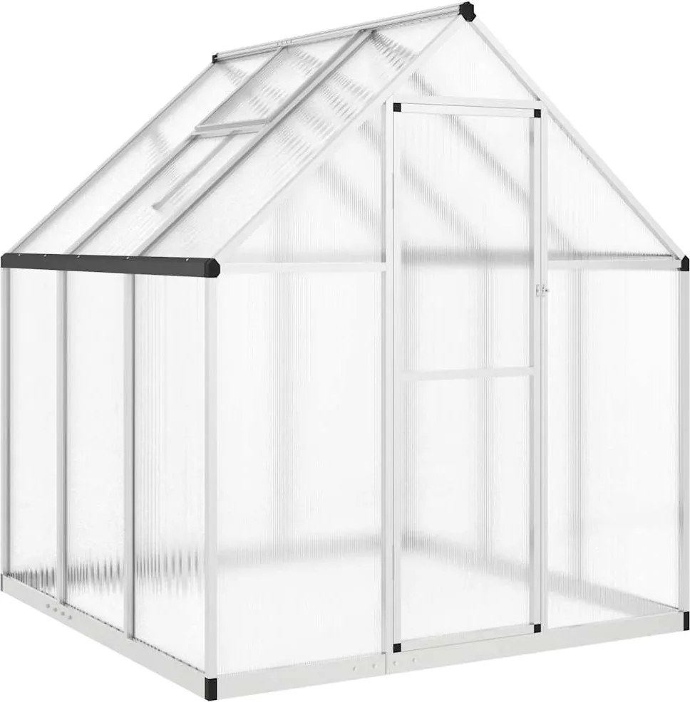 vidaXL Sere cu cadru de bază, argintiu, 169x169x195 cm, aluminiu