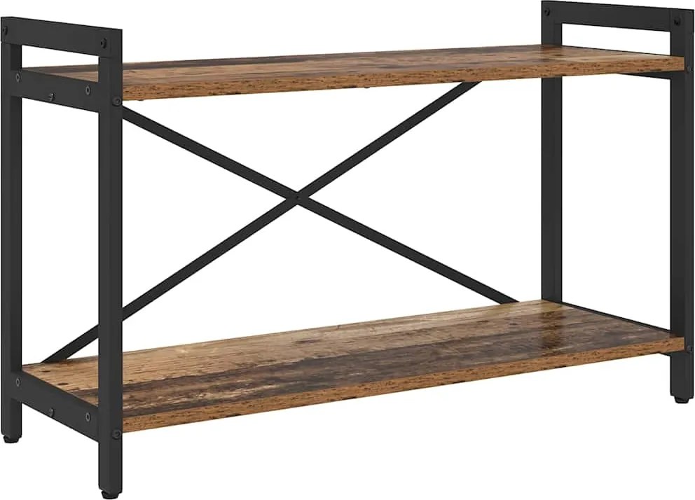 vidaXL Raft pentru cărți Lemn vechi 40 x 30 x 85 cm Lemn compozit