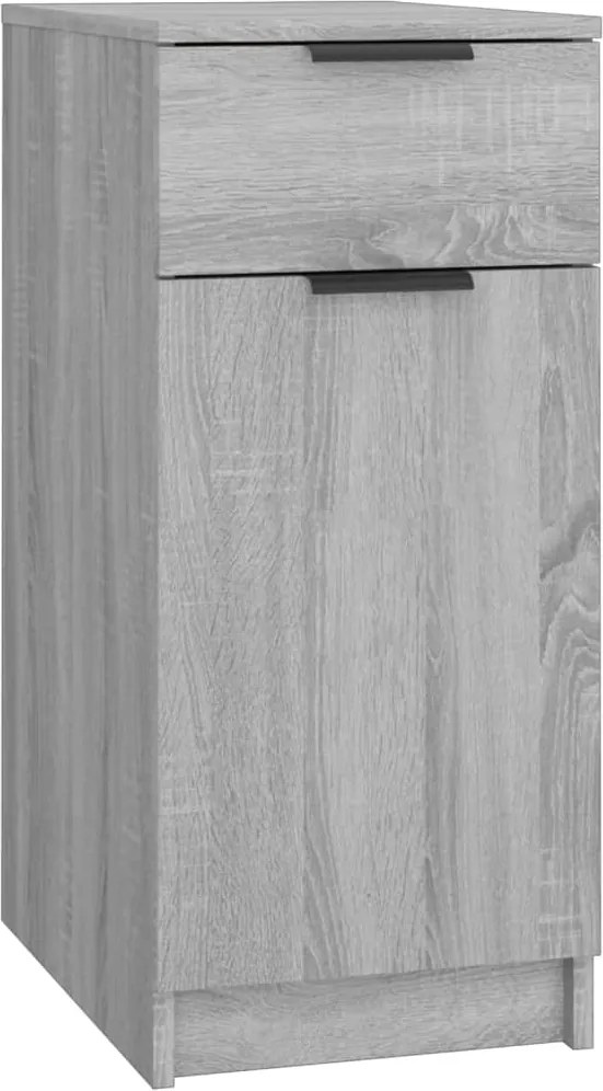 vidaXL Dulap de birou, gri sonoma, 33,5x50x75 cm, lemn prelucrat