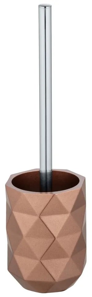 Perie de WC în culoarea bronz din polirășină Lanciano – Wenko