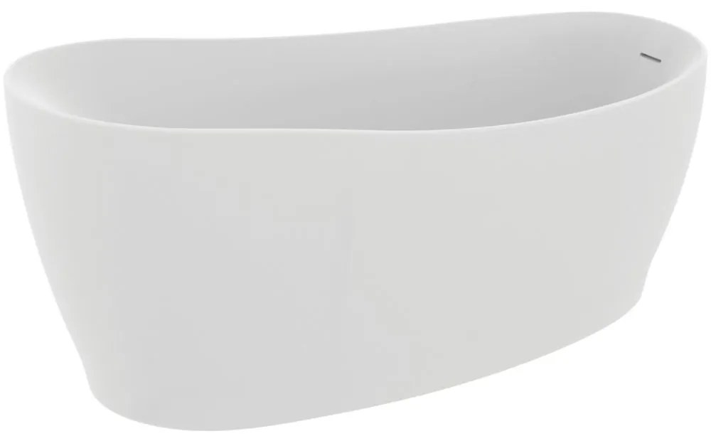 Cada freestanding asimetrica 180x85 cm, alb mat Alb mat