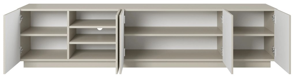 Comodă TV Asha 200 cm cu 5 uși - cașmir