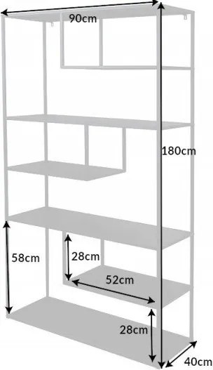 Raft design industrial Dura Steel 180cm