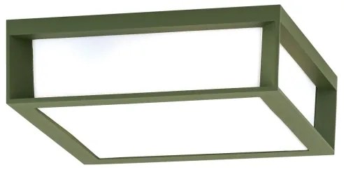 Orion - Corp de iluminat exterior HENRY 2xE27/15W/230V 26x26 cm IP44 verde