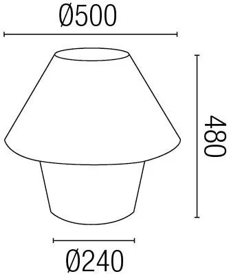Veioza exterior diametru 50cm IP44 Versus 74423