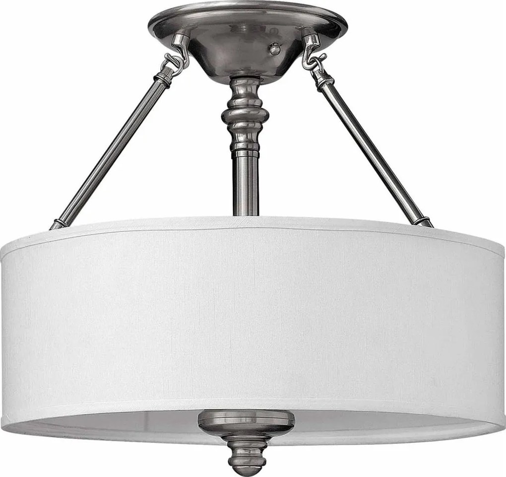 Hinkley HK-SUSSEX-SF - lustră aplicată SUSSEX 3xE27/60W/230V, crom mat