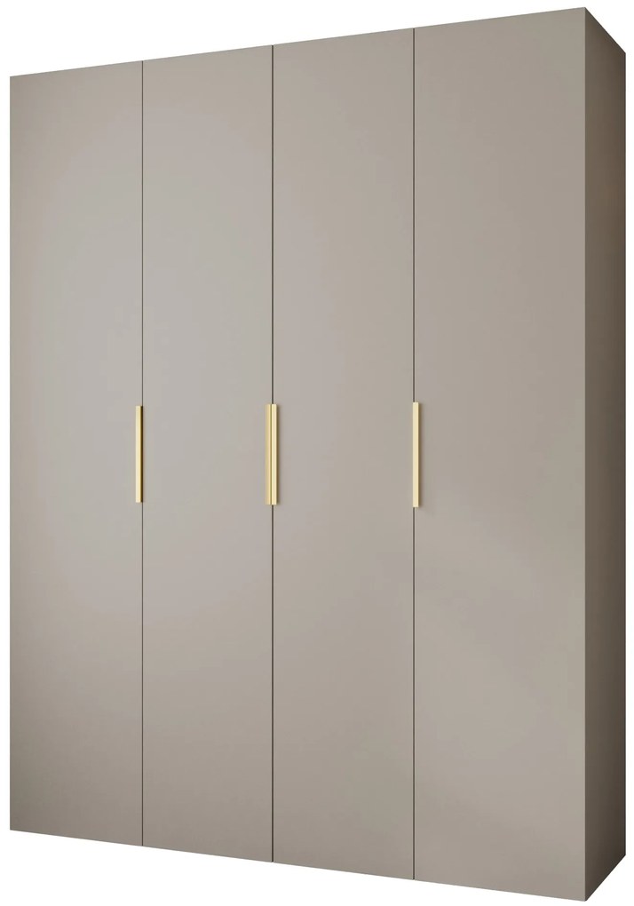 Dulap de haine 190 cm Carmela 50-4 (Cașmir + Auriu). 1126848