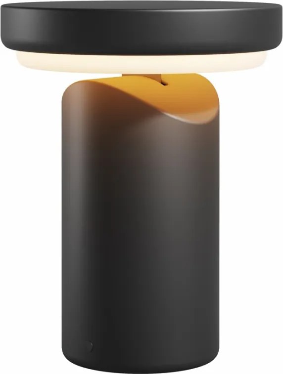 Veioza LED portabila/reincarcabila Topo negru