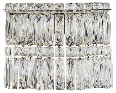 Aplica de perete LED crom, cristale sticla NUVIA