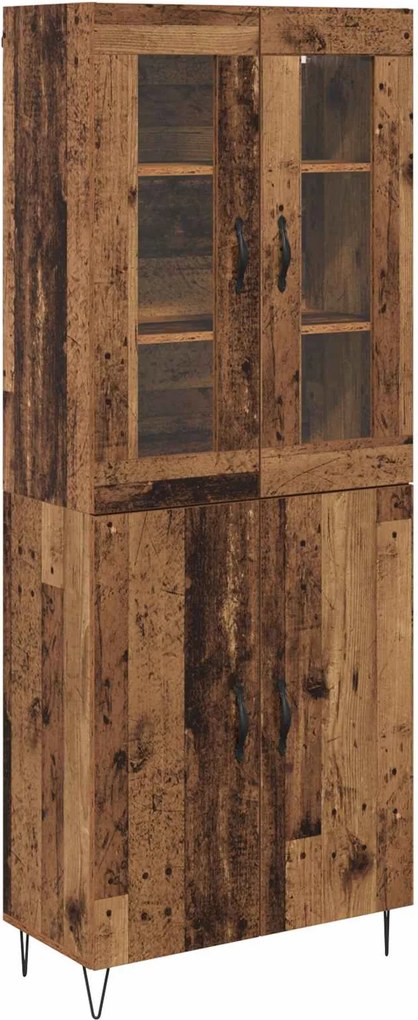 vidaXL Bufet Lemn Vechi 69,5 x 34 x 180 cm Lemn compozit