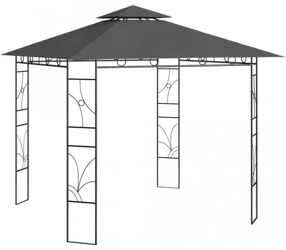 Pavilion, antracit, 3x3x2,7 m, 160 g/m²