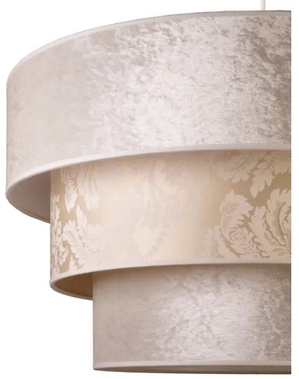 Lustră pe cablu Duolla LUNETA 1xE27/40W/230V d. 45 cm crem