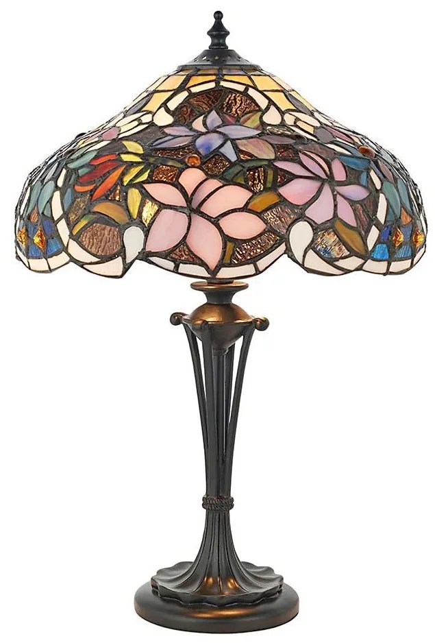 Endon 64327 - Lampă de masă Tiffany SULLIVAN, 2xE14/40W/230V, diametru 30 cm