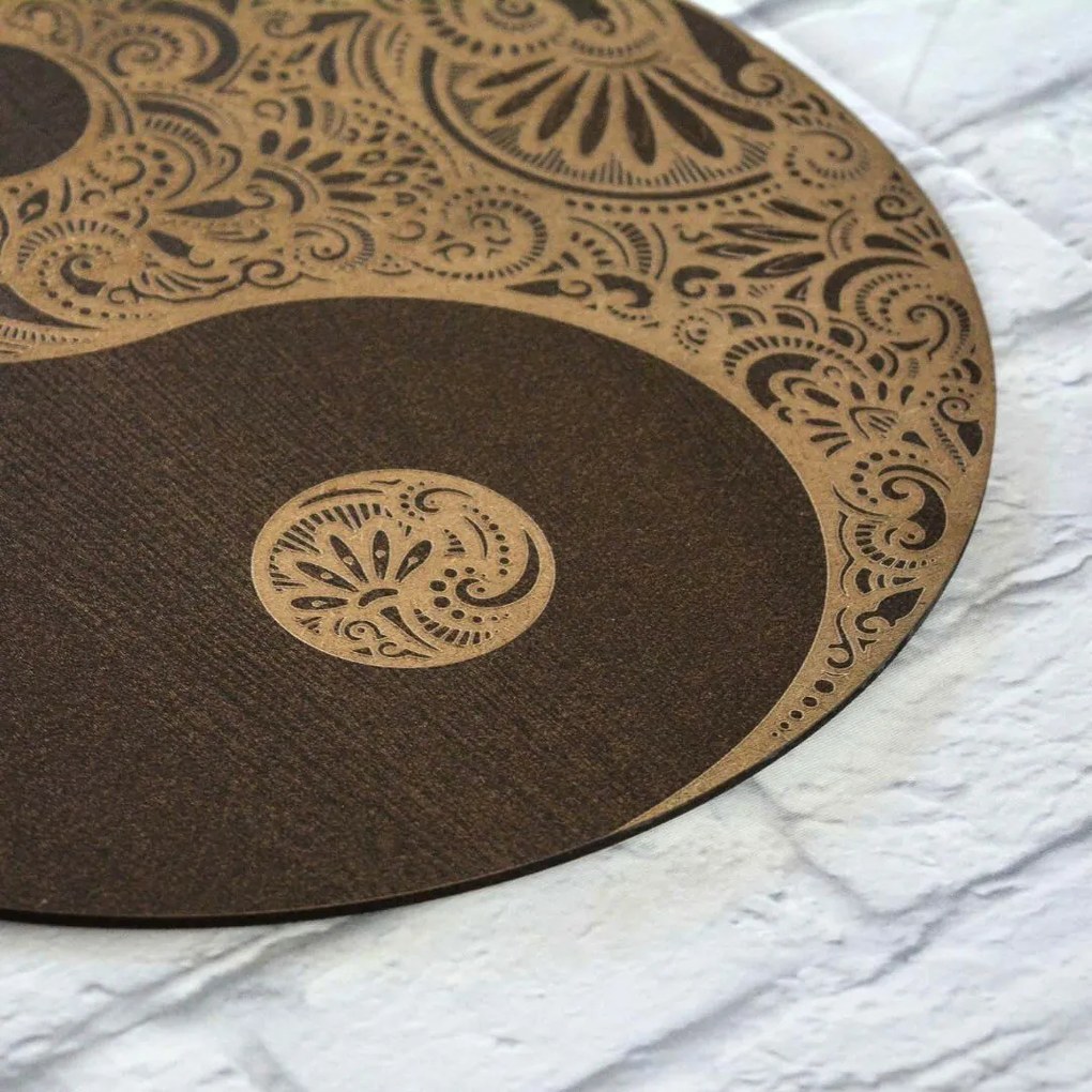 DUBLEZ | Yin Yang – Mandala vindecătoare realizată din lemn