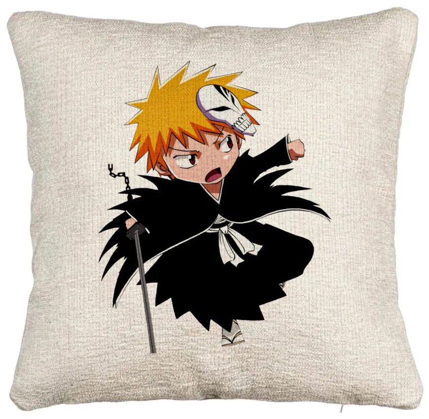 Perna Decorativa Canapea cu Bleach Mini Ichigo, 40x40 cm, Cu fermoar