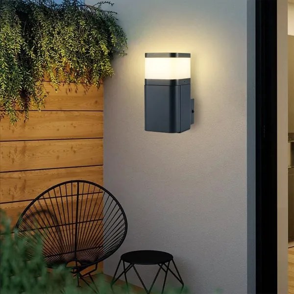 Brilagi - Aplică de exterior PILLAR cu priză Schuko, 1xG9/11W/230V, IP44, antracit