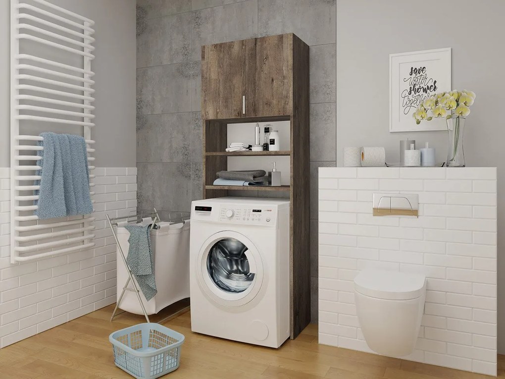 Dulap de baie deasupra mașinii de spălat Lena (Arin închis). Promo -16%. 1059788