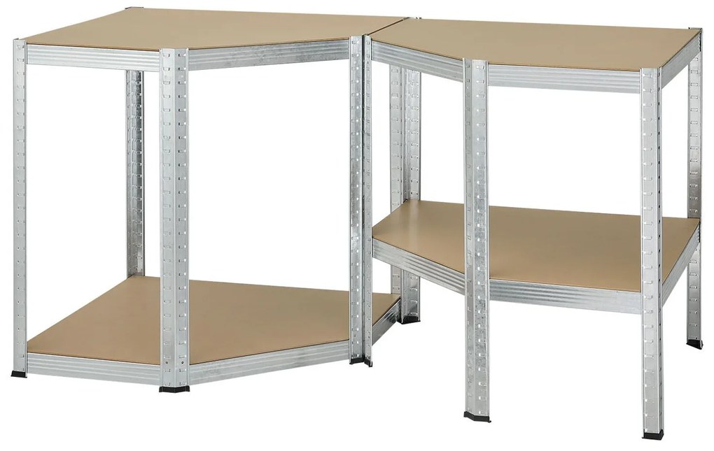 Juskys Raft de colt - 160x75x40-75 cm