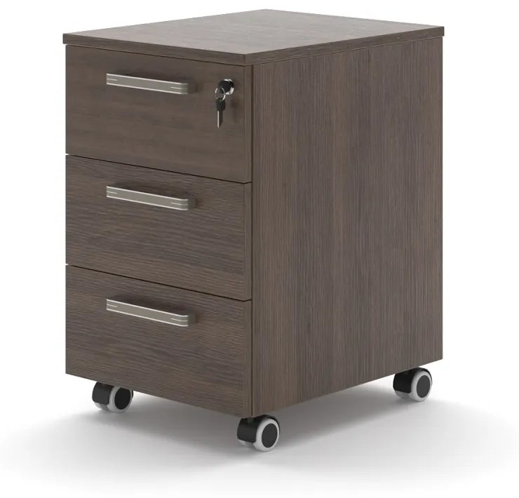 Container mobil TopOffice 40,8 x 50,4 cm, stejar charleston